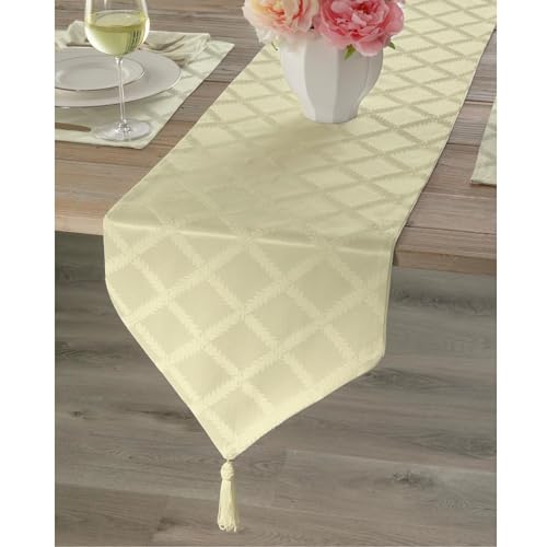 Lenox Laurel Leaf 90" Runner, Ivory