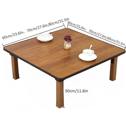 Table à thé pliante en bambou de style japonais carrée multifonctionnelle