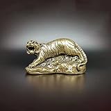 Estatua de tigre de latón zodiac feng shui statuette estatua de tigre chino shui zodiac tigre figuras figuras for esculturas animales de escritorio de escritorio 0706