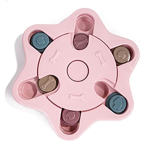 Jouet de vaisselle de chien interactif et éducatif rose