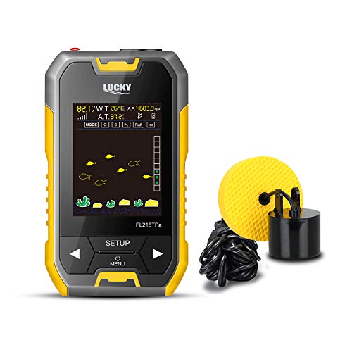 LUCKY Fish Finder Wired Fishing Sonar with Barometer and LCD Display for Ice