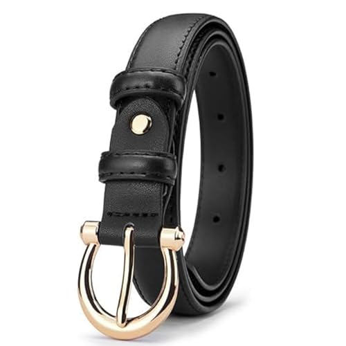 Fashion Women's Leather Belts for Jeans Dresses Ladies Belt Solid Gold Buckle Pin Buckle Designer Belt for Pants