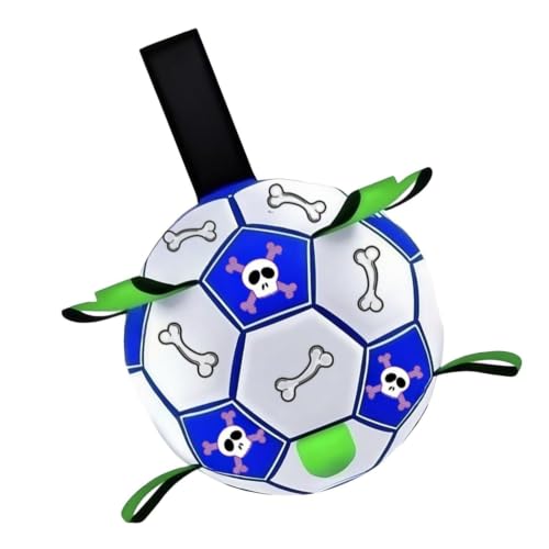 Fußball-Hundespielzeug | Welpenherding Fußball interaktiv | Kunstleder Tierbedarf tragbar für Rasen, Hinterhof, Hof, Strand, Garten, kleine, mittelgroße und große Rassen