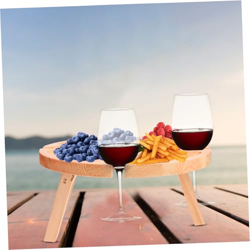 Table à vin Lurrose compacte et légère, mini table extérieure pliante pour plage et camping - 3