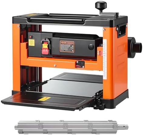 Bild 15 - VEVOR Dickenhobelmaschine 2000W Leistung Dickenhobel 3 Hobelmesser Hobelmaschine Zwei Geschwindigkeiten 23500U/min Hobelbreite 33cm Schnittstärken 15cm Tischhobelmaschine Ideal zur Holzbearbeitung