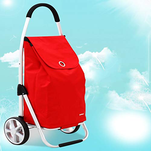 Carrito de compras plegable de aluminio para escalera miniatura 2