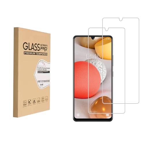 (2 Pack) Diseñado para Samsung Galaxy A42 Protector de pantalla de vidrio templado 9H Anti Scratch HD Clear Bubble Free