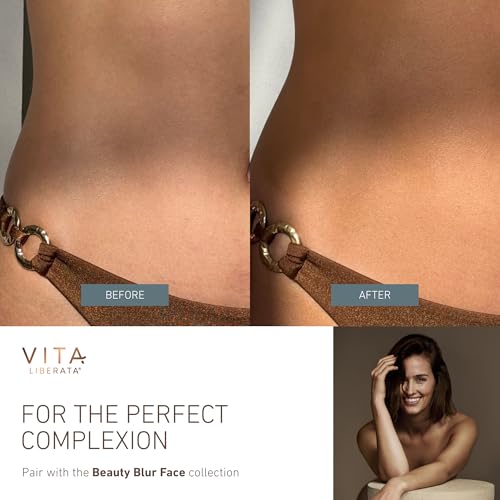 VITA LIBERATA Everyday Body Blur Drops Medium 1.59 Fl Oz, Body Makeup, Wash Off Tanning Drops, Water Resistant, Matte Satin Skin Finish