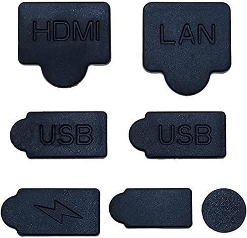 New World For PS5 Silicone Dust Plugs Set, Dust Proof Kit , USB HDMI Interface Anti-dust Cover Dustproof Plug for Playstation 5 Console