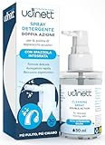 Spray Detergente Apparecchi Acustici Udinett 30ml con Spazzola Integrata Igienizzante per Pulizia Quotidiana Auricolari Cuffiette Bluetooth Formula Delicata Elimina Sporco e Cerume Effetto Immediato