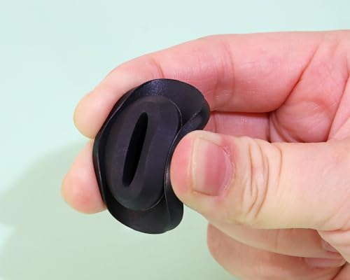 Image of ONLYKXY 10 Pcs Silicone Round Snap in Type Locking Furniture Hole Plugs Button Protective Cover Cap Head (20mm /0.78inch, Black)
