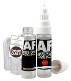 Alex Flittner Designs Lápiz de retoque compatible con Datsun CLR211 Nugget Brown de secado rápido + barniz transparente Tufplack Autolack