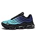 Men's Air Running Shoes Non Slip Workout Casual Sport Shoes for Men Basketball Sneakers Fashion Tennis Sport Fitness Cross Trainers Black/Cyan