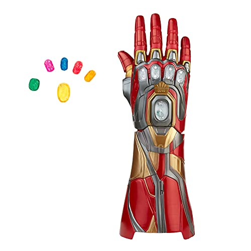 Marvel Legends Manopla Eletrônica Jóias do Infinito Luminosas com Sons - Homem de Ferro - F0196 - Ha