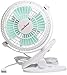 Price comparison product image Mini USB Fan, KEYNICE Small USB Clip and Desktop Fans 4 Inch 2 Speed Portable Cooling Fans Electrical Fan Powered by PC Power Bank and Quiet for Office Home Car - White