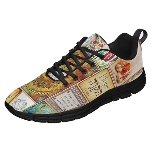 Men Women Jewish Culture Shoes Unisex Running Shoes Non Slip Soft Lightweight Walking Sneakers