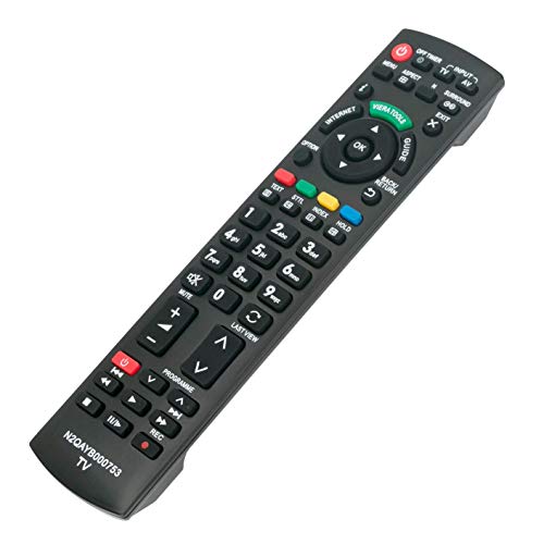 VINABTY N2QAYB000753 Remote Control Replaced for Panasonic TX-L32E5Y TX-L37E5B TX-L37E5E TX-L37E5Y TX-L42E5B TX-L42E5E TX-L42E5Y TX-L42EW5 TX-L47E5B TX-L37EW5 TX-L47E5E TX-L47E5Y TX-LR42E5 TX-L47EW5 - Image 2