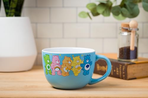 Silver Buffalo Care Bears Ceramic Soup Mug Featuring Good Luck Bear, Cheer Bear, Friend Bear, Funshine Bear, and Grumpy Bear, 24 Ounces - Image 5