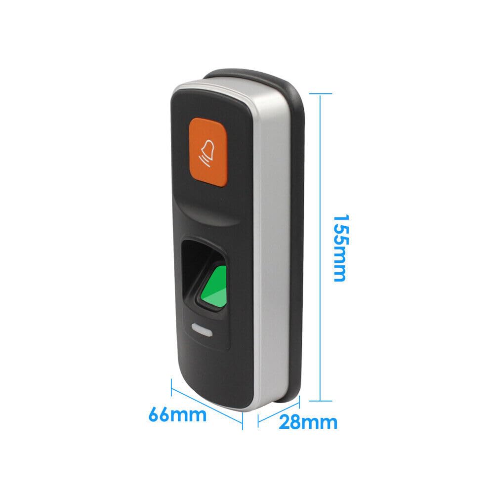 Sistema de control de asistencia de acceso con lector de tarjetas de identificación RFID y huellas dactilares