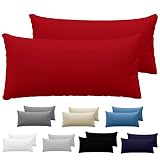 SALUDABLE PARA TI Y PARA EL MEDIOAMBIENTE - Estas fundas de almohada 40 x 80 cm están certificadas OEKO TEX, un sello que garantiza la ausencia total de productos químicos nocivos en este producto. Elige una funda de cojines para cama respetuosa de tu salud y del ambiente