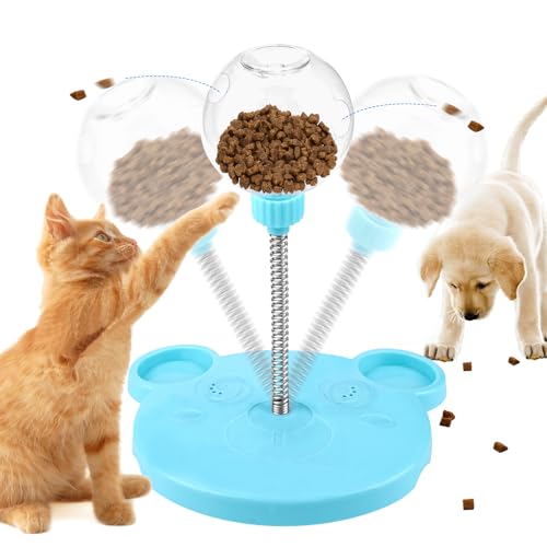 Vibbang Wackelndes Hunde Leckerli Spielzeugs, Futterball für Hunde, Intelligenzspielzeug Leckerli Ball für Hund, Hundespielzeug Intelligenz Ball, Slow Feeder Snackball Puzze Hundespielzeug