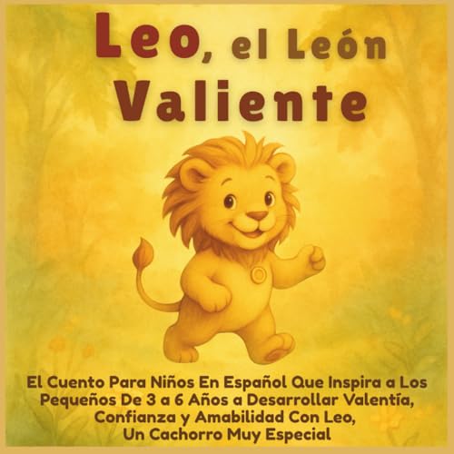 Leo, el León Valiente: El Cuento Para Niños En Español Que Inspira a Los Pequeños De 3 a 6 Años a Desarrollar Valentía, Confianza y Amabilidad Con Leo, Un Cachorro Muy Especial