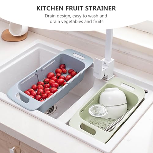 Escurreplatos retráctil de fregadero para mantener la cocina limpia y frutas frescas 4