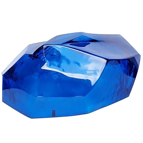 モダンな透明樹脂フェイクロック、家庭・ホテル・商業空間向けの装飾用石風スカルプチャー(30x45x75cm/11.8x17.7x29.5in)