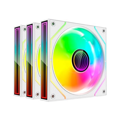 C3Tech Kit Fan cooler 120mm F9-L660 Branco ARGB 3 Unidades Hub e ...