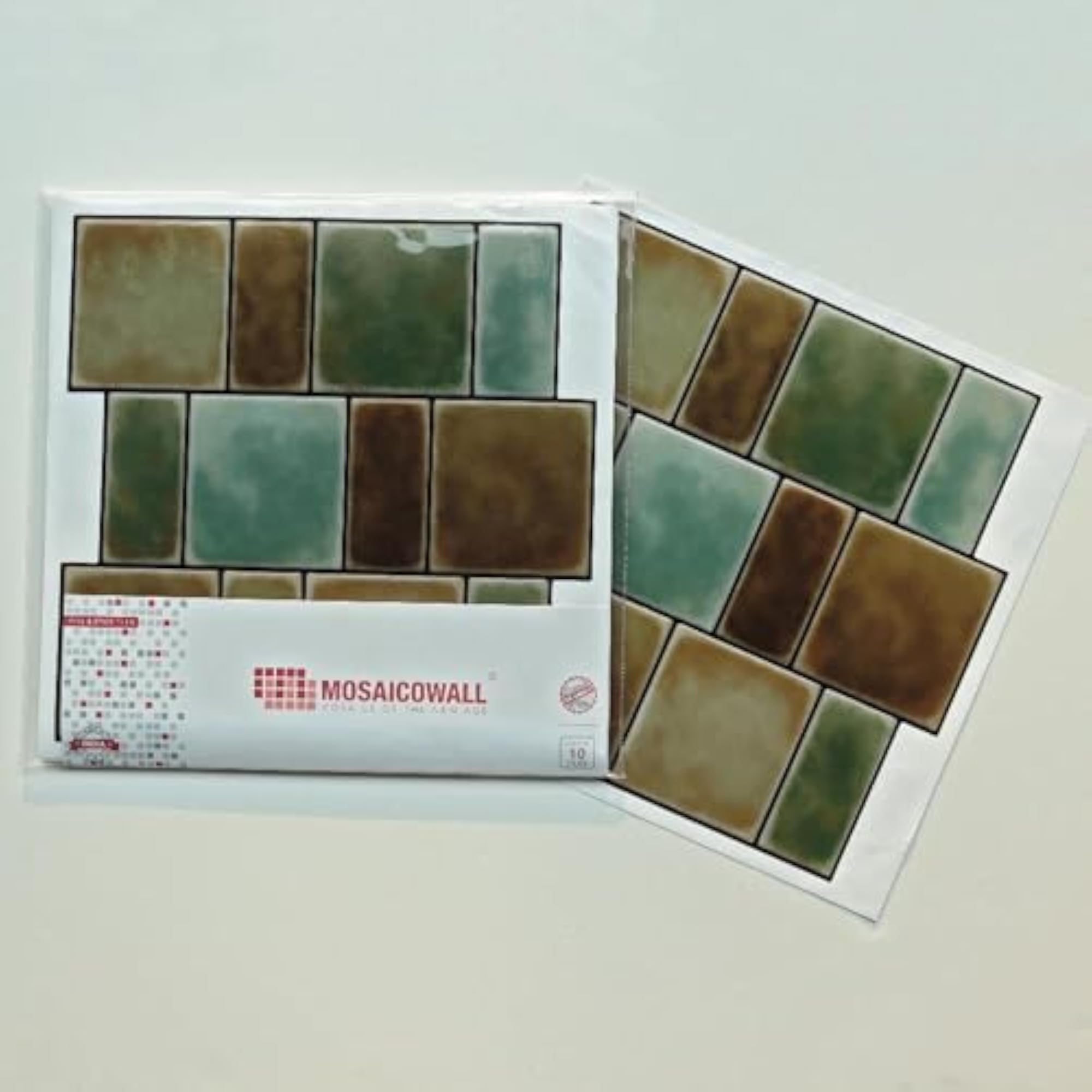 3D Sage Green Brick Peel & Stick Tiles, Easy DIY Backsplash