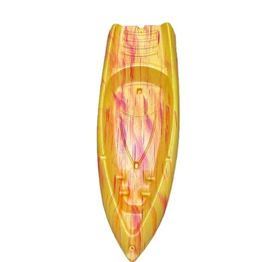 Sun Dolphin Bali 6 Sit on Top Kayak, 1 Person Fishing Kayak for Adults, Lightweight & Easy to Carry Recreational Kayak with 1 Paddle, Carries Weight Up to 140 lbs (Peach Berry-6ft)