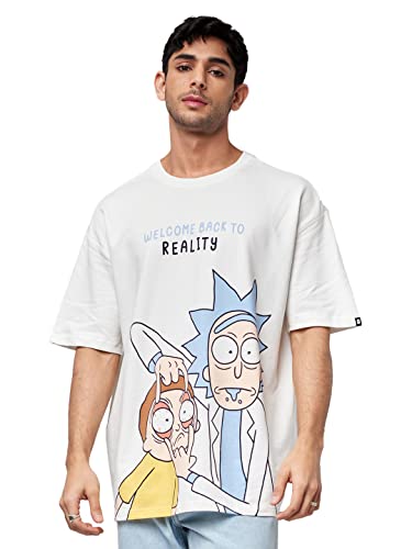 The Souled Store Official Rick and Morty: Reality Men Oversized T-Shirts The Souled Store Official Rick and Morty: Reality Men Oversized T-Shirts