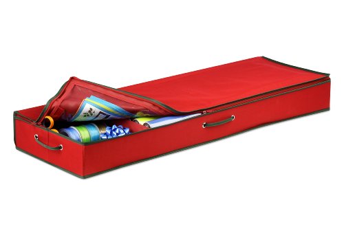 Honey-Can-Do-SFT-01598-Wrapping-Paper-and-Bow-Storage-Organizer-Holiday-RedLarge