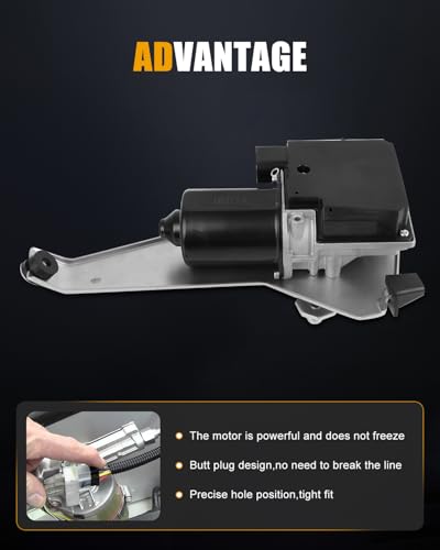 Image of ROADFAR Front Wiper Motor with Control Module Replacement for 1993-1998 for Chevrolet for Camaro,1993-1998 for Pontiac for Firebird 2211003922154910 Wiper Motor 5 Pins