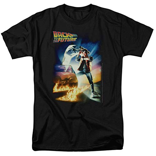 Popfunk Back to The Future Marty McFly T Shirt & Stickers (X-Large) Black