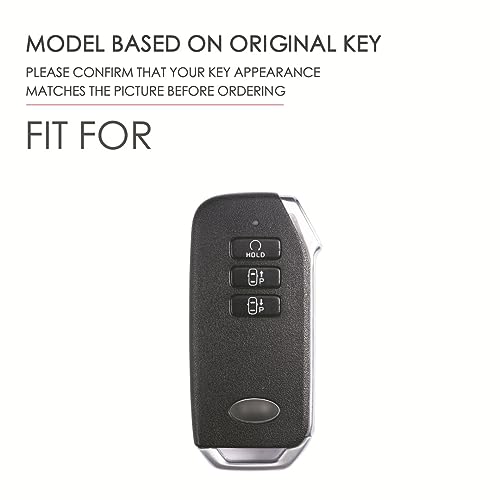 Coque en cuir pour clé Kia EV6 GT K5 Sorento 3 boutons étui protection