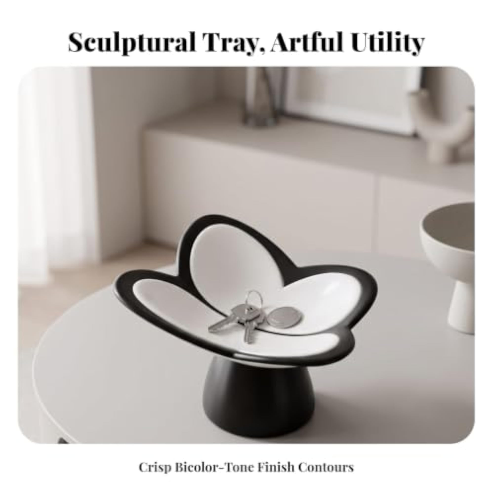 Sculptural Butterfly Tray, Two-Tone Catchall