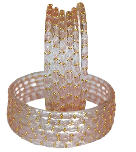 Image of JPS Plain and Glossy Finished Raindrop Glass Bangles Set for Women & Girls | Traditional Ethnic Chudi for Wedding, Party & Regular- Set of 12 Pcs of One Colour | Wedding Special