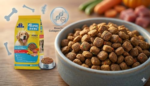 Image of Dr.Pets Dog Dry Food Chicken & Vegetable Formula with High Protein & Nutrients | Complete & Balanced Dog Food Adult for 1 Years Above | Supports Digestion, Immunity & Coat Health (1 KG)