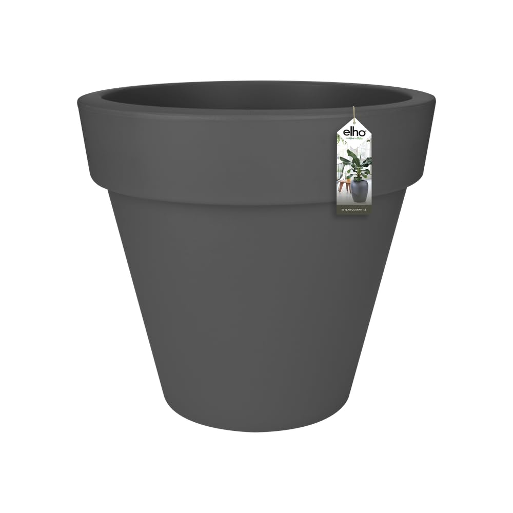 Elho Pure Round 80cm Vasi per Piante - Anthracite | ∅ 76.5 x A 70 cm