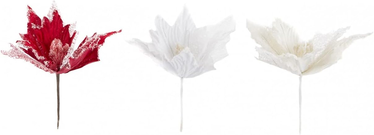 Flower of eva rubber-effect snow - Edition Snow - Home and more - White