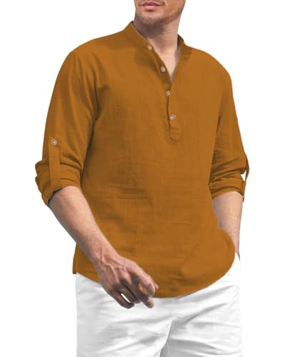 Image of Vida Loca Men Solid Cotton Blend Straight Kurta Shirt