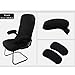 Office Chair Armrest Covers with Sponge Pad, 2pcs Stretchable Desk Chair/Rotating-Chair Arm Cover, Washable Elastic Band Short Computer Chair Slipcovers, Office-Chair Arms Rest Protector