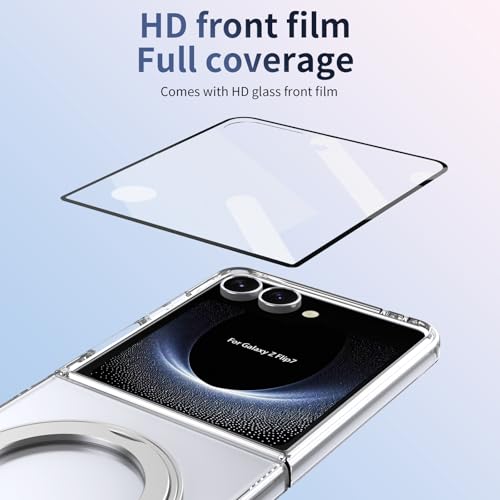 Coque Samsung Z Flip8 antichoc étui rigide PC avec charge sans fil argent - 5