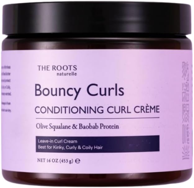 Bouncy Curls Conditioning Curl Creme, Ultra Hydrating Anti Frizz Cream, 16 oz