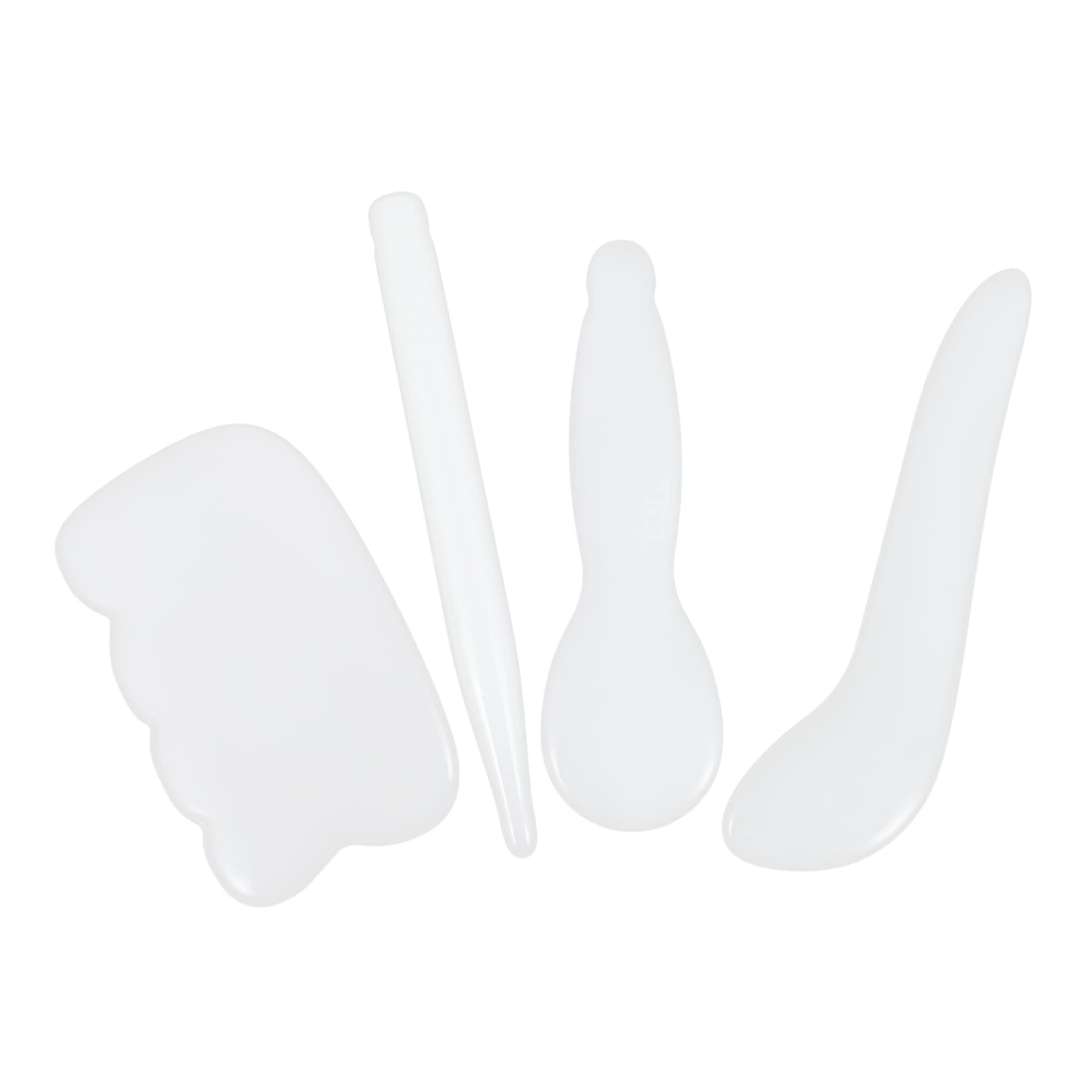 FRCOLOR 20 piezas jade gua sha tailandés herramienta de masaje rascador de espalda herramienta para rascar los músculos rascador de masaje para el cuerpo punto de disparo herramientas manuales gatillo