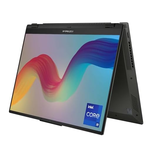 ASUS Vivobook S 16 Flip 2-in-1 Laptop, 16" WUXGA Touchscreen, Intel Core i9-13900H, 32GB SSD, 1TB SSD, Webcam, HDMI, Wi-Fi 6, Windows 11 Home, Midnight Black