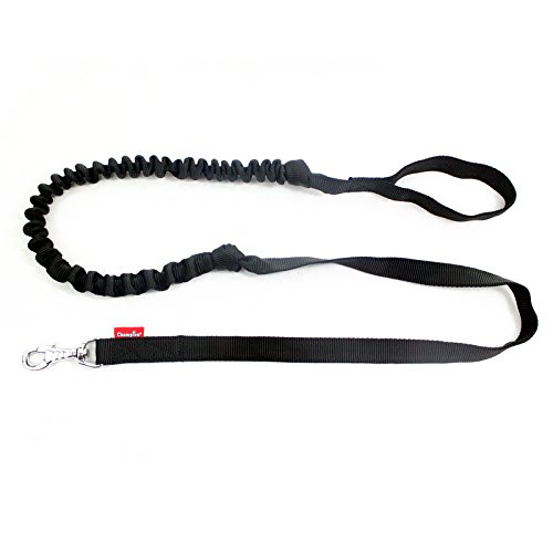 STRONG DOG ANTI SHOCK PULL ABSORBING DOG LEAD WALK/TRAINING BUNGEE/SPRING LEASH (Black)