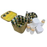 Juego de tarros de especias para exteriores, ligero y conveniente para viajeros (caqui)