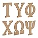 Juvale Unfinished Wood Greek Letters for Wall Decor, Crafts, College Dorm (6 Inches) 24 Pieces - Sorority Letters
